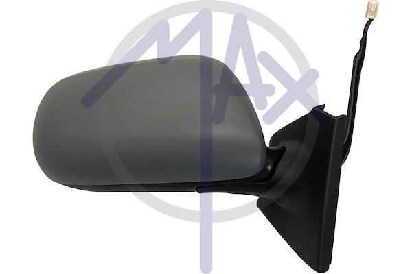 Exterior rear-view mirror, right, electric, cover for painting, heated convex chrome glass
