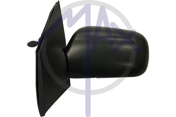 Exterior rear-view mirror, left, cable adjustment, black cover, convex chrome glass