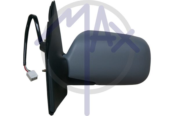 Left outer rear-view mirror, electric, cover to be painted, heated chrome convex glass, 5 pin