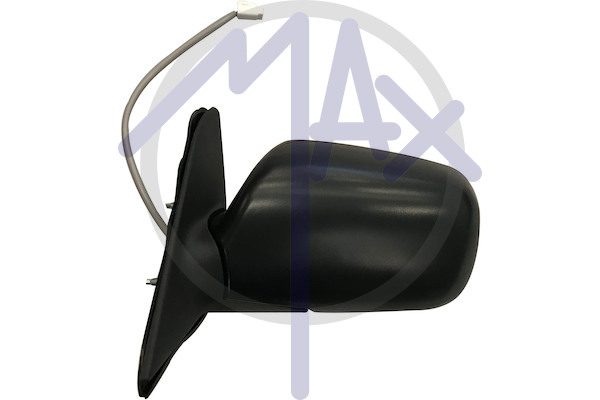 Specchietto retrovisore esterno sinistro, elettrico, calotta nera, vetro convesso cromato, 3 pin