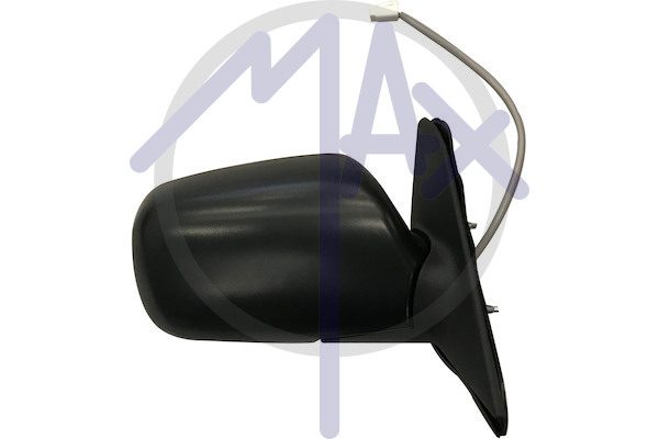 Specchietto retrovisore esterno destro, elettrico, calotta nera, vetro convesso cromato, 3 pin