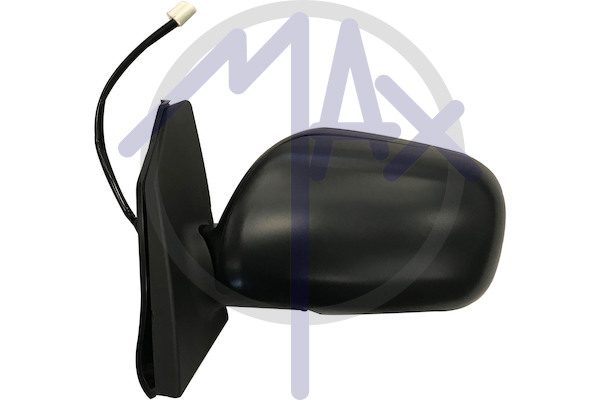Specchietto retrovisore esterno sinistro, elettrico, calotta da verniciare, vetro convesso cromato, 3 pin
