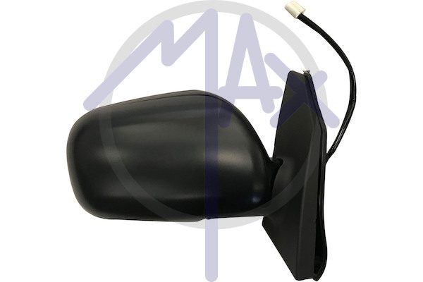 Specchietto retrovisore esterno destro, elettrico, calotta da verniciare, vetro convesso cromato, 3 pin