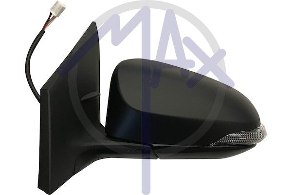 Specchietto retrovisore esterno sinistro, elettrico, calotta da verniciare, con freccia, vetro convesso cromato riscaldato, 7 pin