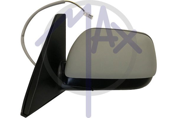 Specchietto retrovisore esterno sinistro, elettrico, calotta da verniciare, vetro convesso cromato