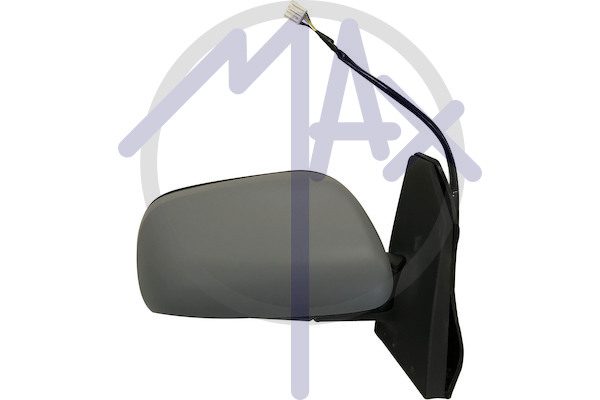 Exterior rear-view mirror, right, electric, cover for painting, heated convex chrome glass