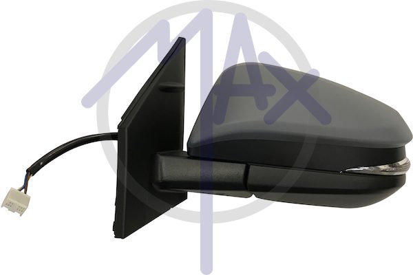 Specchietto retrovisore esterno sinistro, elettrico, calotta da verniciare, con freccia, vetro convesso cromato riscaldato