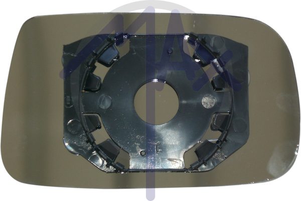Rear-view mirror glass, left, convex chrome