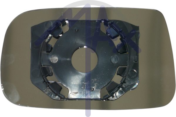 Rear-view mirror glass, right, convex chrome