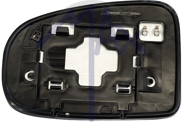 Right rear-view mirror glass, convex chrome, heated
