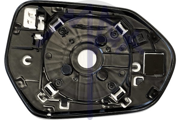 Left rear-view mirror glass, aspherical chrome, heated