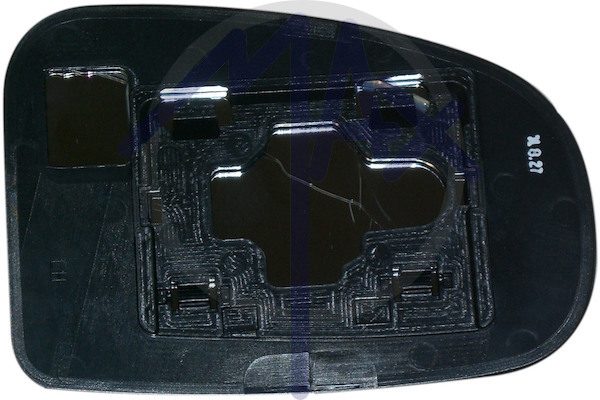 Rear-view mirror glass, left, convex chrome
