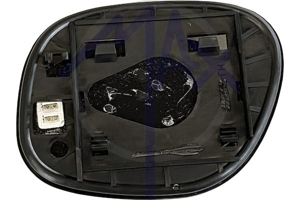Right rear-view mirror glass, convex chrome, heated