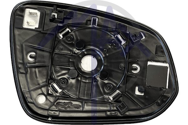 Left rear-view mirror glass, convex chrome, heated
