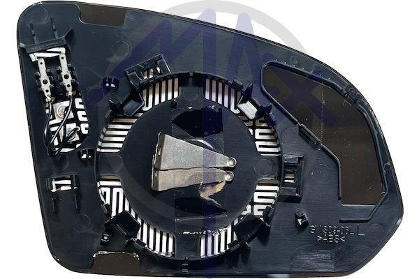 Left rear-view mirror glass, aspherical chrome, heated