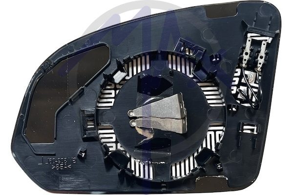 Right rear-view mirror glass, convex chrome, heated