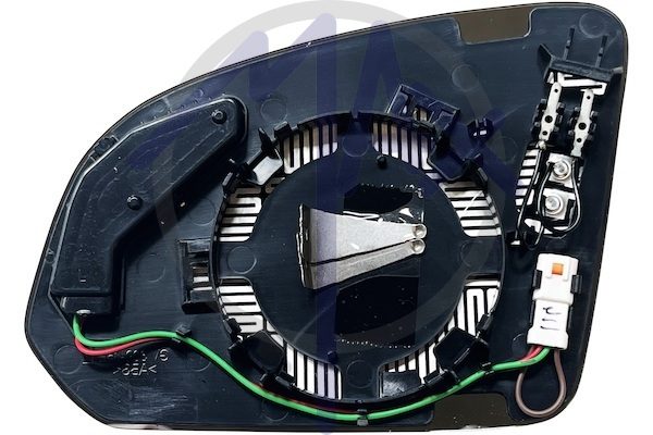 Vetro specchietto retrovisore destro, convesso cromato riscaldato, con sistema BLIS (angolo cieco), adattabile versione antiabbagliante 4pin