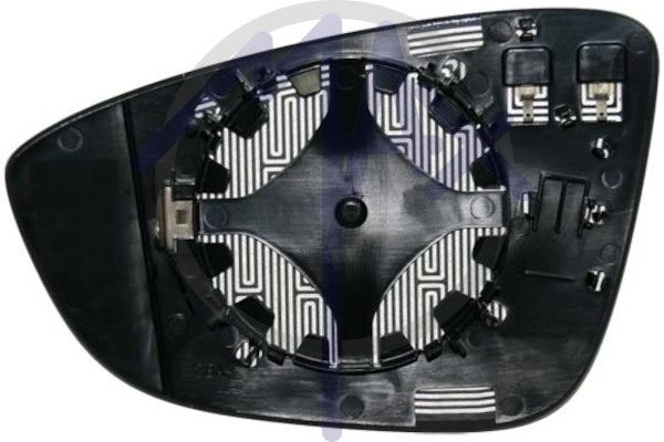 Right rear-view mirror glass, convex chrome, heated