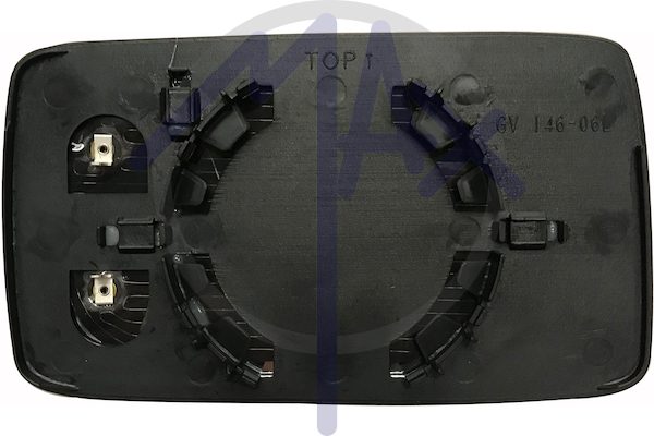Left rear-view mirror glass, aspherical chrome, heated