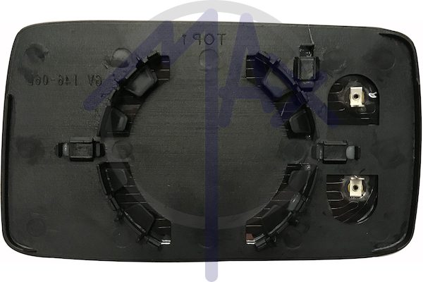 Right rear-view mirror glass, convex chrome, heated