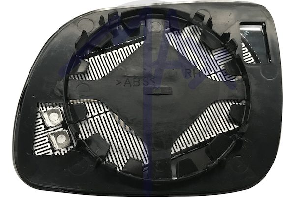 Vetro specchietto retrovisore destro, convesso blu riscaldato, piccolo