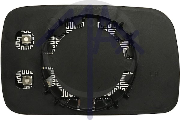 Left rear-view mirror glass, aspherical chrome, heated