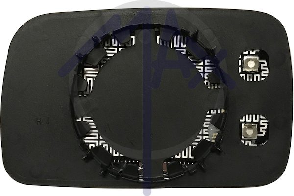 Right rear-view mirror glass, convex chrome, heated