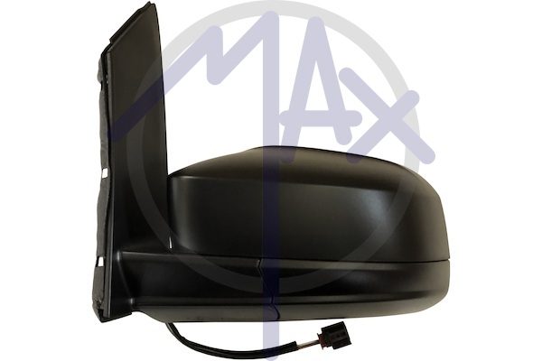 Specchietto retrovisore esterno sinistro, elettrico, calotta nera, ripiegabile elettricamente, vetro asferico cromato riscaldato, 7 pin