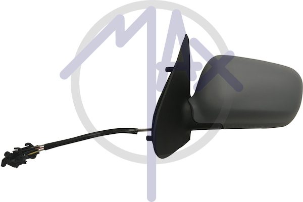 Left outer rear-view mirror, cable adjustment, cover to be painted, chrome aspherical glass