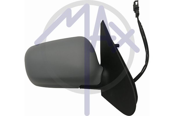 Exterior rear-view mirror, right, electric, cover for painting, heated convex chrome glass