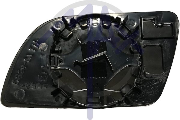 Rear-view mirror glass, right, convex chrome