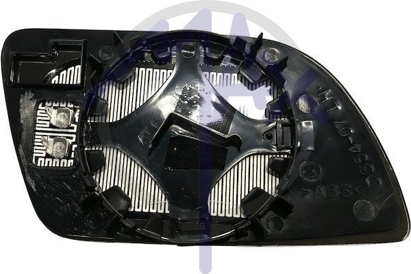 Left rear-view mirror glass, aspherical chrome, heated