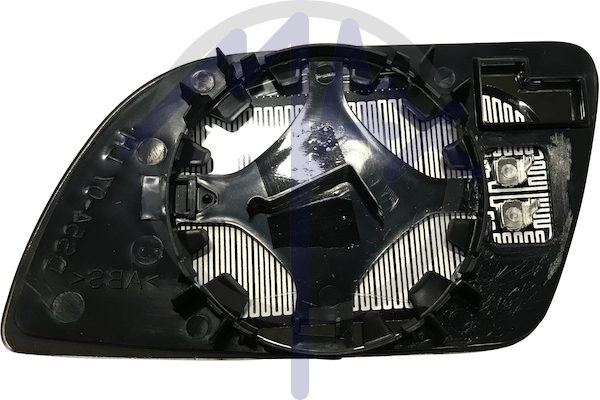 Right rear-view mirror glass, convex chrome, heated