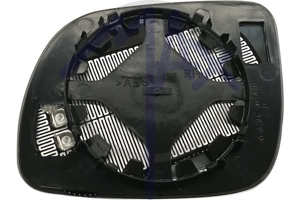 Vetro specchietto retrovisore destro, convesso cromato riscaldato, piccolo