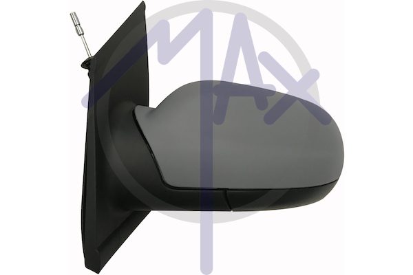 Left outer rear-view mirror, cable adjustment, cover to be painted, chrome aspherical glass