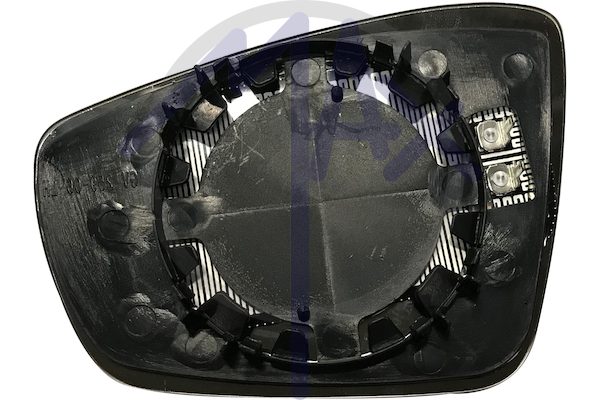 Right rear-view mirror glass, convex chrome, heated