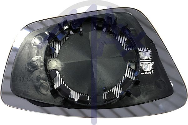 Left rear-view mirror glass, aspherical chrome, heated