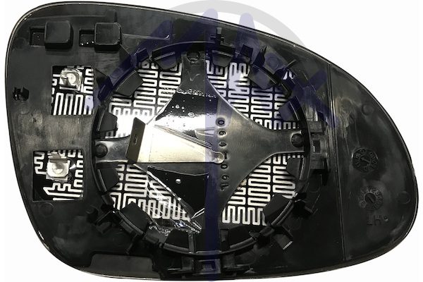 Left rear-view mirror glass, aspherical chrome, heated
