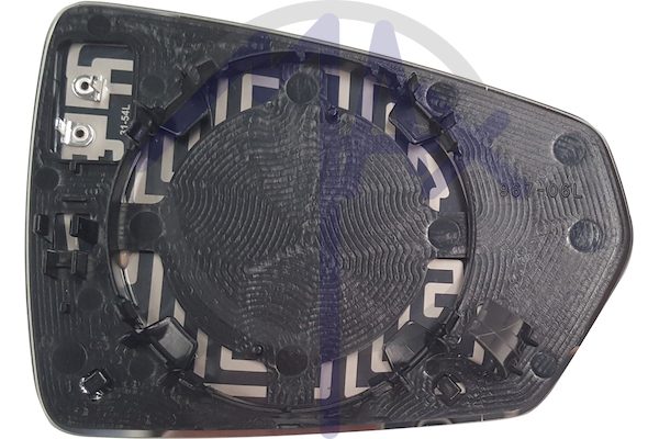 Left rear-view mirror glass, aspherical chrome, heated