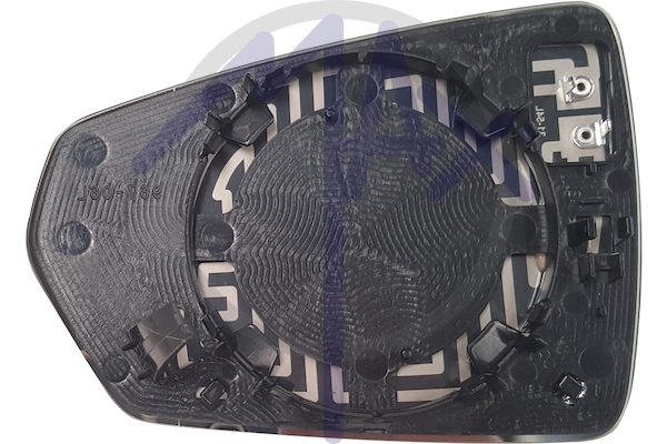 Right rear-view mirror glass, convex chrome, heated
