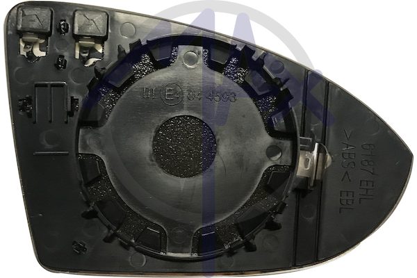 Left rear-view mirror glass, aspherical chrome, heated