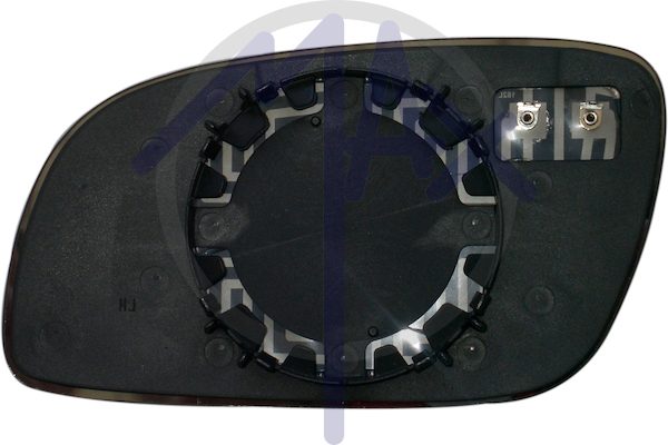Right rear-view mirror glass, convex chrome, heated