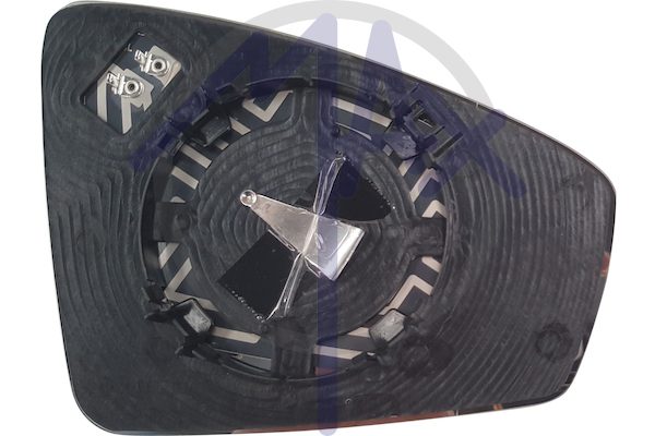 Left rear-view mirror glass, aspherical chrome, heated