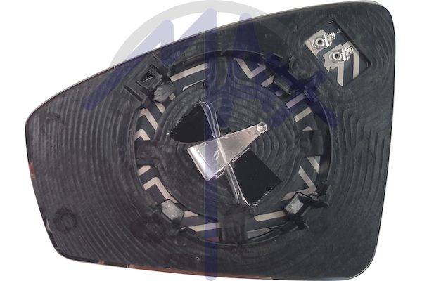 Right rear-view mirror glass, convex chrome, heated
