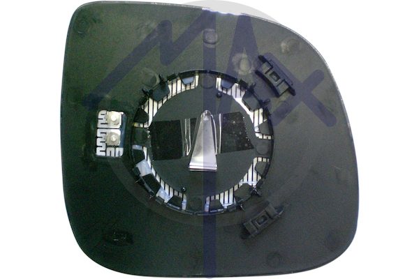 Left rear-view mirror glass, aspherical chrome, heated