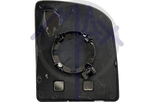 Vetro specchietto retrovisore sinistro, convesso cromato, doppio vetro parte superiore