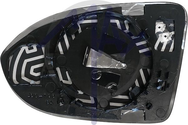 Right rear-view mirror glass, convex chrome, heated
