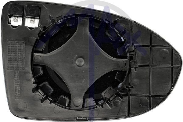 Left rear-view mirror glass, aspherical chrome, heated