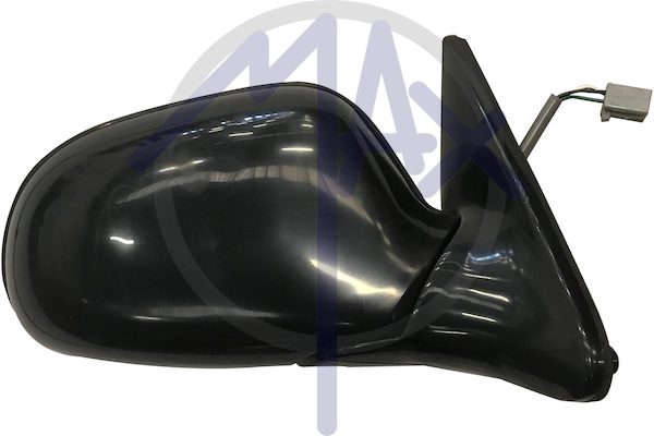 Specchietto retrovisore esterno destro, elettrico, calotta da verniciare, vetro convesso cromato, 3 porte