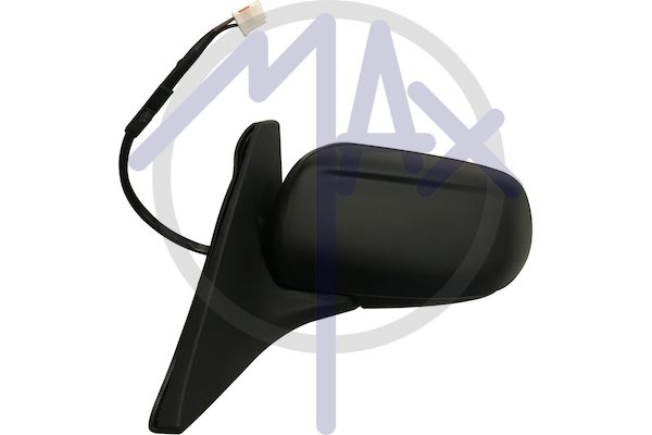 Specchietto retrovisore esterno sinistro, elettrico, calotta da verniciare, vetro convesso cromato riscaldato, 5 porte